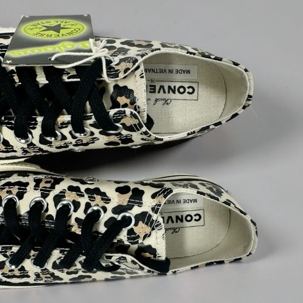 Converse Chuck 70 Ox Low Leopard Glow In The Dark Driftwood Womens 8 Mens 6 NIB